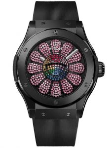 Đồng hồ Hublot Classic Fusion Takashi Murakami Black Ceramic Light Pink Sapphires 507.CX.9004.RX.TAK23