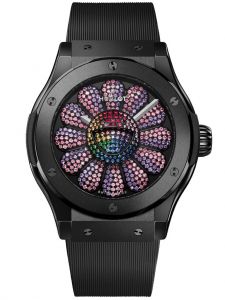 Đồng hồ Hublot Classic Fusion Takashi Murakami Black Ceramic Pink Sapphires & Amethysts 507.CX.9005.RX.TAK23 507CX9005RXTAK23