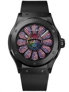 Đồng hồ Hublot Classic Fusion Takashi Murakami Black Ceramic Pink Sapphires & Amethysts 507.CX.9005.RX.TAK23