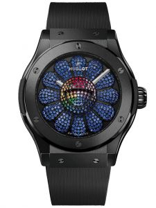 Đồng hồ Hublot Classic Fusion Takashi Murakami Black Ceramic Blue Sapphires 507.CX.9007.RX.TAK23
