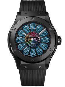 Đồng hồ Hublot Classic Fusion Takashi Murakami Black Ceramic Blue Topazes 507.CX.9009.RX.TAK23