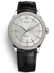 Đồng hồ Rolex Cellini Time 39 M50609RBR-0008 50609RBR-0008 Vàng Trắng 18ct Mặt Bạc Niềng Kim cương