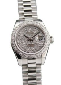 Đồng hồ Rolex Lady-Datejust 26 Bạch Kim M179136 179136 - Lướt