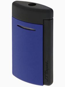 Bật Lửa S.T Dupont New Minijet Matt Black And Ocean Blue Lighter 10860