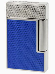 Bật Lửa S.T Dupont Ligne 2 Electric Blue Lacquer Guilloche Lighter C16619