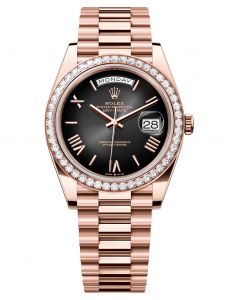 Đồng hồ Rolex Day-Date 40 M228345RBR-0025 228345RBR-0025 Vàng Everose 18ct Màu Xám Đen Ombre - Mẫu 2024