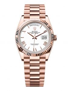 Đồng Hồ Rolex Day-Date 36 M128235-0070 128235-0070 Vàng Everose 18ct Màu Trắng - Mẫu 2024