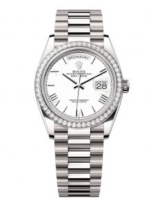 Đồng hồ Rolex Day-Date 36 M128349RBR-0043 128349RBR-0043 Vàng Trắng 18ct Màu Trắng - Mẫu 2024
