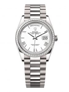 Đồng hồ Rolex Day-Date 36 M128399TBR-0019 128399TBR-0019 Vàng Trắng 18ct Màu Trắng - Mẫu 2024