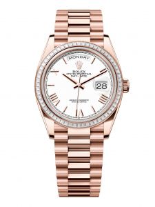 Đồng Hồ Rolex Day-Date 36 M128395TBR-0022 128395TBR-0022 Vàng Everose 18ct Màu Trắng - Mẫu 2024