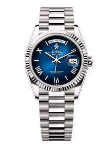 Đồng Hồ Rolex Day-Date 36 M128239-0063 128239-0063 Vàng Trắng 18ct Màu Xanh Dương Ombre - Mẫu 2024