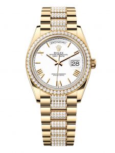 Đồng Hồ Rolex Day-Date 36 M128348RBR-0065 128348RBR-0065 Vàng Kim 18ct Màu Trắng - Mẫu 2024