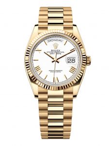 Đồng Hồ Rolex Day-Date 36 M128238-0113 128238-0113 Vàng Kim 18ct Màu Trắng - Mẫu 2024