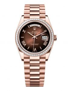 Đồng Hồ Rolex Day-Date 36 M128395TBR-0024 128395TBR-0024 Vàng Everose 18ct Màu Nâu Ombre - Mẫu 2024