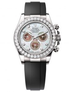 Đồng hồ Rolex Cosmograph Daytona 40 M126589RBR-0001 126589RBR-0001 Vàng Trắng 18ct Mặt Khảm Trai Trắng Và Đen Niềng Kim cương - Mẫu 2024