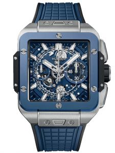 Đồng hồ Hublot Square Bang Unico Titanium Blue Ceramic 821.NL.5170.RX 821NL5170RX