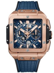 Đồng hồ Hublot Square Bang Unico King Gold Blue 821.OX.5180.RX 821OX5180RX