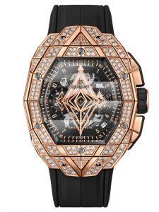 Đồng hồ Hublot Spirit of Big Bang Sang Bleu King Gold Pavé 648.OX.0108.RX.1604.MXM23 648OX0108RX1604MXM23