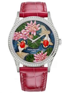 Đồng hồ Patek Philippe Calatrava Orchids 5077/100G-74 White Gold Kim cương Rare Handcrafts