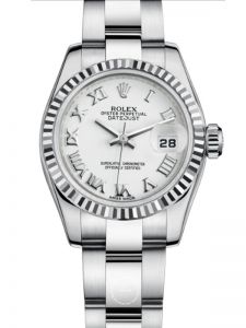 Đồng hồ Rolex Lady-Datejust 26 M179174 179174 Mặt trắng cọc số la mã