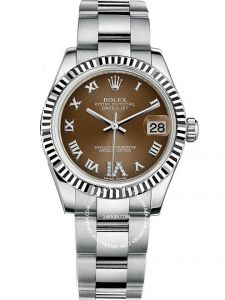Đồng hồ Rolex Oyster Perpetual Datejust 31 M178274 178274 Mặt nâu số la mã