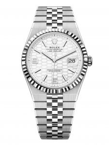 Đồng hồ Rolex Land-Dweller 40 M127334-0001 127334-0001 Thép Oystersteel Mặt Trắng Họa Tiết Tổ Ong - Mẫu Mới 2025