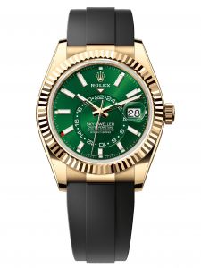 Đồng hồ Rolex Land-Dweller 42 M336238-0004 336238-0004 Vàng Kim 18ct Mặt Xanh Lá Cây - Mẫu Mới 2025
