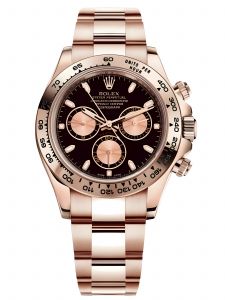 Đồng hồ Rolex Cosmograph Daytona 40 M116505-0002 116505-0002 Vàng Everose 18ct Mặt Đen