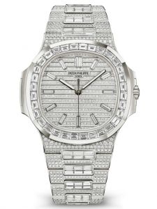 Đồng hồ Patek Philippe Nautilus 5811/1460G-001 White Gold Kim cương Sweep Seconds