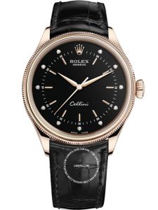Đồng hồ Rolex Cellini Time 39 M50505-0026 50505-0026 Vàng Everose 18ct Mặt Đen