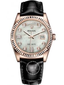 Đồng hồ Rolex Day-Date 36 M118135-0084 118135-0084 Vàng Everose 18ct Mặt Khảm trai trắng Oxford