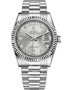 Đồng hồ Rolex Day-Date 36 M118239-0086 118239-0086 Vàng Trắng 18ct Mặt Bạc