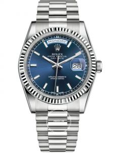 Đồng hồ Rolex Day-Date 36 M118239-0287 118239-0287 Vàng Trắng 18ct Mặt Xanh