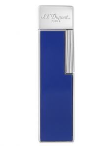 Bật lửa S.T Dupont Twiggy Lacquered Lighter Indigo Blue 030005