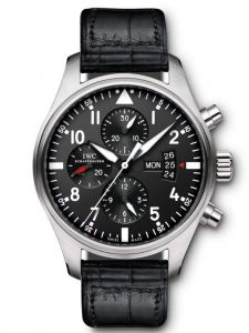 Đồng hồ IWC Pilot Chronograph IW377701 43mm Vỏ Thép Mặt Đen
