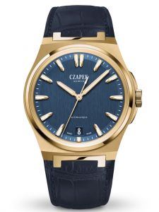 Đồng hồ Czapek Ntarctique Mount Erebus Deep Blue Yellow Gold And Alligator Limited 50 pc