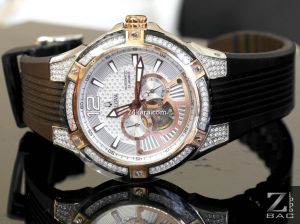 Đồng hồ ĐỒNG HỒ NEW MENS BULOVA 98A129 AUTOMATIC OPEN HEART EXOTIC RUBBER STRAP WATCH – ĐÍNH ĐÁ LỘ MÁY, DÂY CAO SU (lướt)
