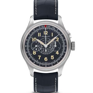 Đồng hồ Montblanc 1858 Minerva Monopusher Chronograph Red Arrow Limited Edition - 88 Pieces MB129614 129614 Đen 42mm