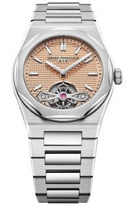 Đồng hồ Girard-Perregaux Laureato Fifty Tourbillon Micro-rotor 99116-11-3615-1CM Thép không gỉ Mặt số Vàng hồng 39 mm