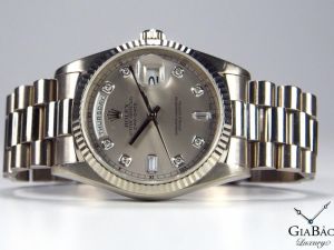 Đồng hồ Rolex Day-Date 36 M18239 18239 President Mặt xám cọc số kim cương