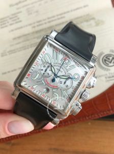 Đồng hồ Franck Muller Cortez Conquistador Chronograph Silver Dial 10000 H CC (lướt)