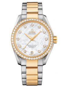 Đồng hồ Omega Aqua Terra 23125392155002 231.25.39.21.55.002 Mother of Pearl Diamond