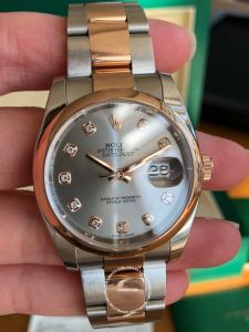 Đồng hồ Rolex Datejust 36 Steel & Rose Gold & Diamonds M116201 116201 - Lướt