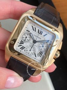 Đồng hồ Cartier Santos 100 XL Chronograph Yellow Gold 2741 W20096Y1 (lướt)