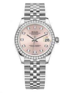Đồng hồ Rolex Datejust 31 M278384RBR-0036 278384RBR-0036 Thép Oystersteel và Vàng Trắng 18ct Mặt hồng Niềng Kim cương - Mẫu 2020