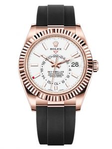 Đồng hồ Rolex Sky-Dweller 42 M326235-0004 326235-0004 Vàng Everose 18ct Mặt Trắng - Mẫu 2020