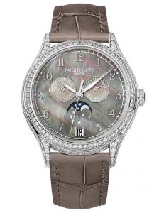 Đồng Hồ Patek Philippe Complications 4948G-001 White Gold Black Mother of Pearl Annual Calendar