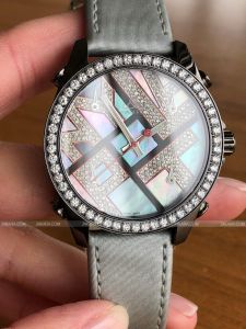 Đồng hồ Jacob & Co Five Time Zones 40 mm Steel & Diamonds Black