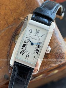 Đồng hồ Cartier Tank Americaine Ladies Vàng trắng 18k W26019L1 1713