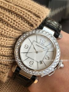 Đồng hồ Cartier Pasha White Gold & Diamonds 2398